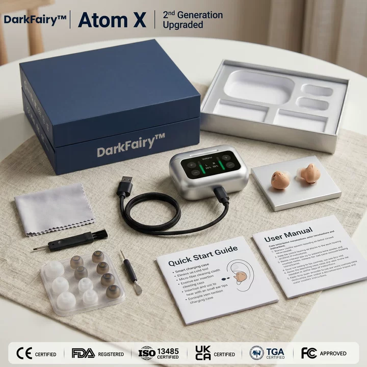 🔥  💖Today Only! 🔥DarkFairy™ Atom X Smart Hearing Aids — Hear Clearly, Feel Confident Again