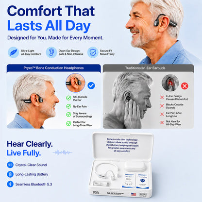 🔥 Final 2 Hours : Only Limited Stock Left🏆🔥Still Struggling to Hear Clearly? Brand-new Bone Conduction Smart Hearing Headphones